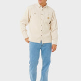 Premium Surf Cord L/S Skjorter - Herre - Sand Dune