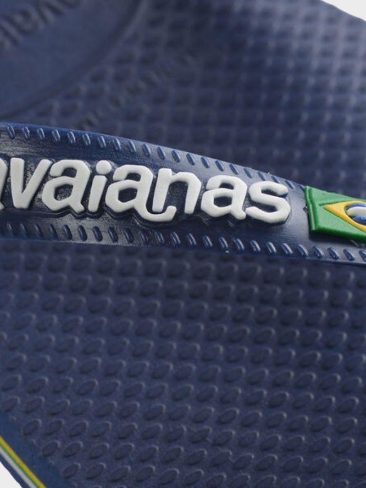 Brasil Logo Klipklapper - Unisex - Navy Blue - Gumpel & Co