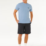 Wettie Passage Icon T shirt - Herre - Faded Denim - Gumpel & Co