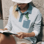 Chukka Sweater - Dame - Stormy Blue - Gumpel & Co