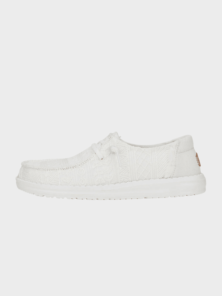 Hey Dude Wendy Crochet Lace - Dame - White