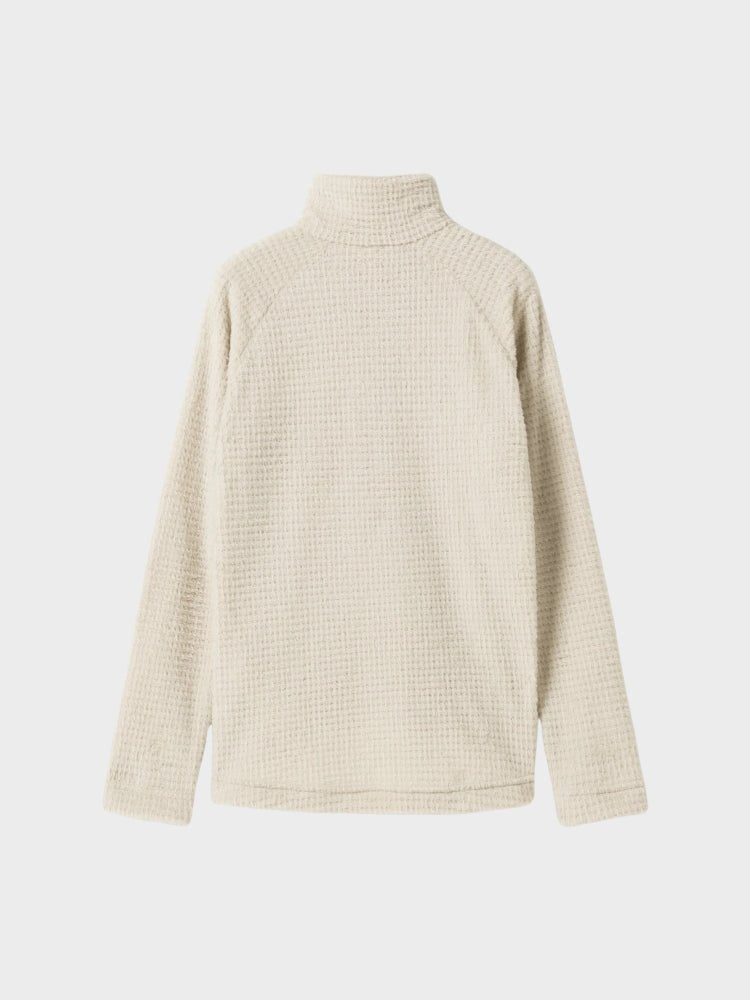 Hrannar W Zipneck Fleece - Dame - Dark Stone - Gumpel & Co