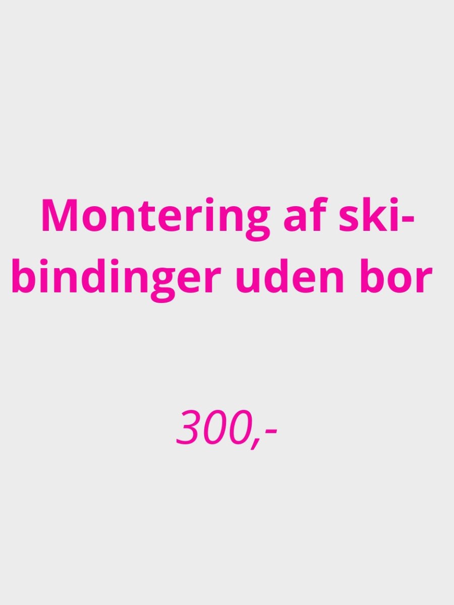 Montering og indstilling af skibindinger uden bor - Gumpel & Co