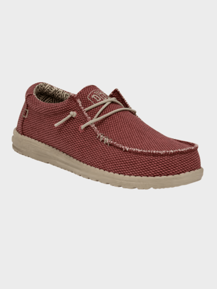 Hey Dude Wally Braided - Herre - Pompeian Red