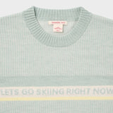 Pinstripe Crew - Herre - Faded Woad Green