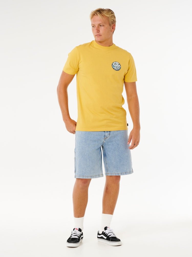 Wettie Passage Icon T shirt - Herre - Ochre - Gumpel & Co