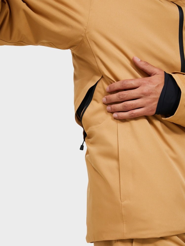 Maroon Insulated 2L Skijakke - Herre - Beige - Gumpel & Co