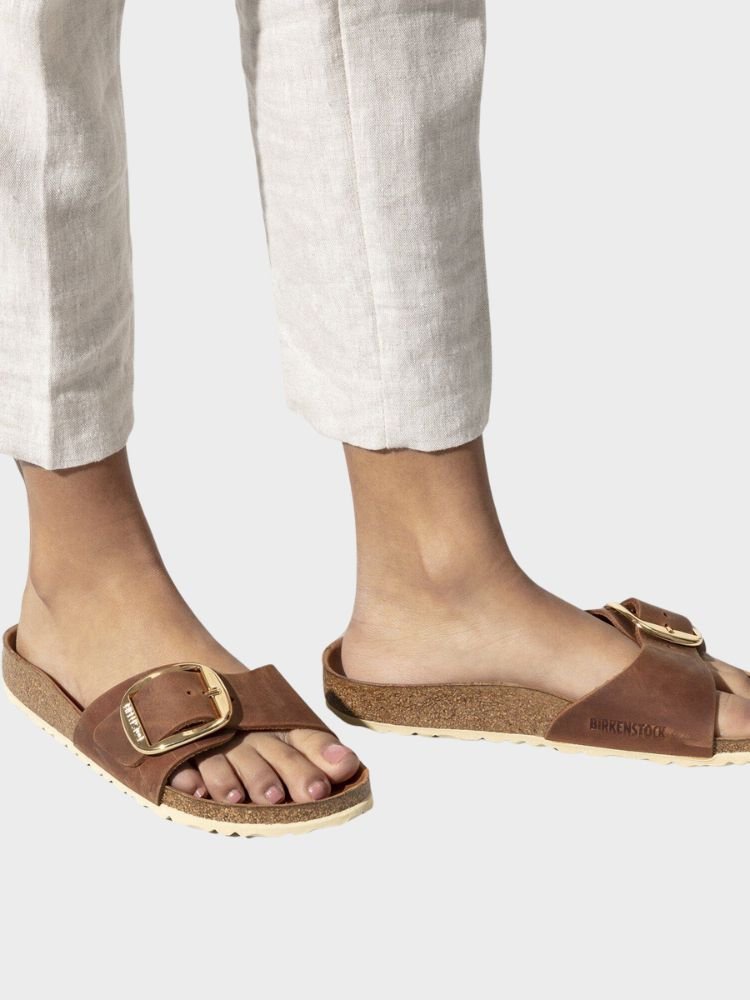 Madrid Big Buckle Smal - Unisex - Cognac - Gumpel & Co