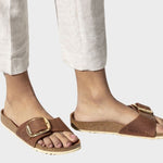 Madrid Big Buckle Smal - Unisex - Cognac - Gumpel & Co