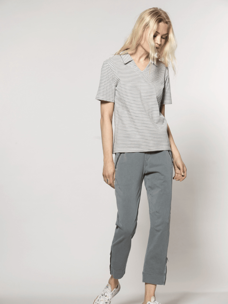 Jade ankle cut Pants - Dame - Silver Pine - Gumpel & Co