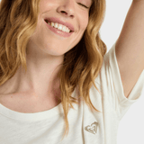 Roxy Oceanwave Regular Emby T shirt - Dame - Egret