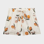SUPERDRY Cotton Printed Beach Shorts - Dame - Citrus Cream Print