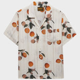 SUPERDRY Beach Printed Kortærmet Skjorte - Dame - Citrus Cream Print