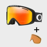 O - Frame 2.0 Pro XL (7112) Skibriller - Matte Black Strop/Fire + Persimmon linser - Gumpel & Co