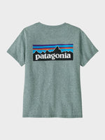 P6 Logo Responsibili T shirt - Dame - Blue Sage