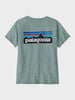 P6 Logo Responsibili T shirt - Dame - Blue Sage
