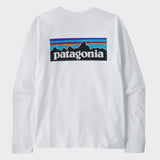 Langærmet P6 Logo Responsibili T shirt - Herre - Fiber White