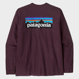 Langærmet P6 Logo Responsibili T shirt - Herre - Berry Fig