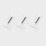 Everyday Crew 3-Pack Skistrømper - Unisex - White / White / White