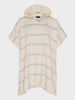 Blokhus Poncho - Unisex - Off White / Light Blue