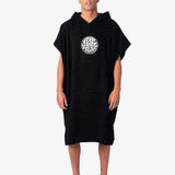 Icons Hooded Towel - Black - Gumpel & Co