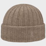 Beanie Undyed Cashmere Sustainable - Unisex - Pale Brown