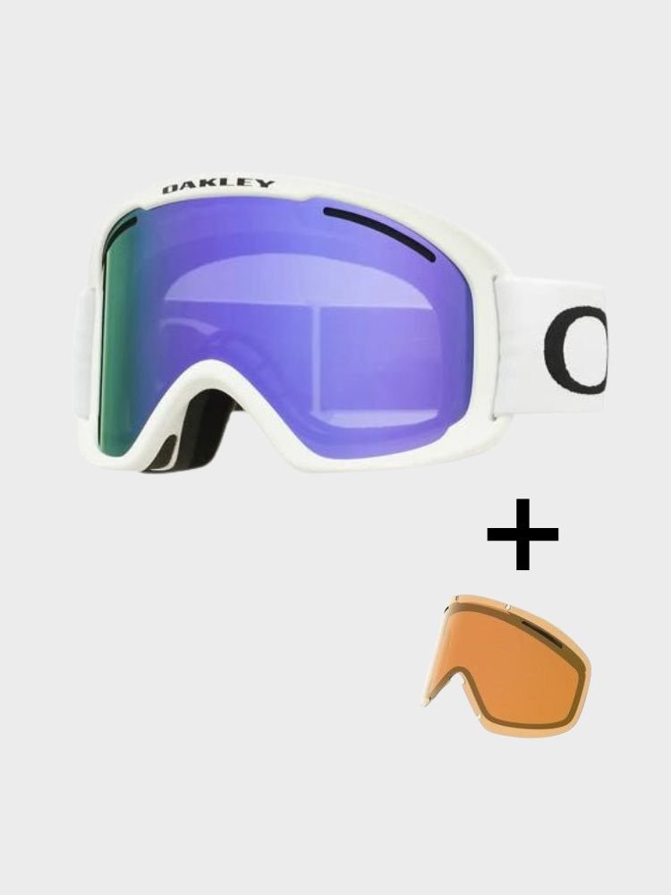 O - Frame 2.0 Pro XL (7112) Skibriller - Matte White/Violet + Persimmon linser - Gumpel & Co