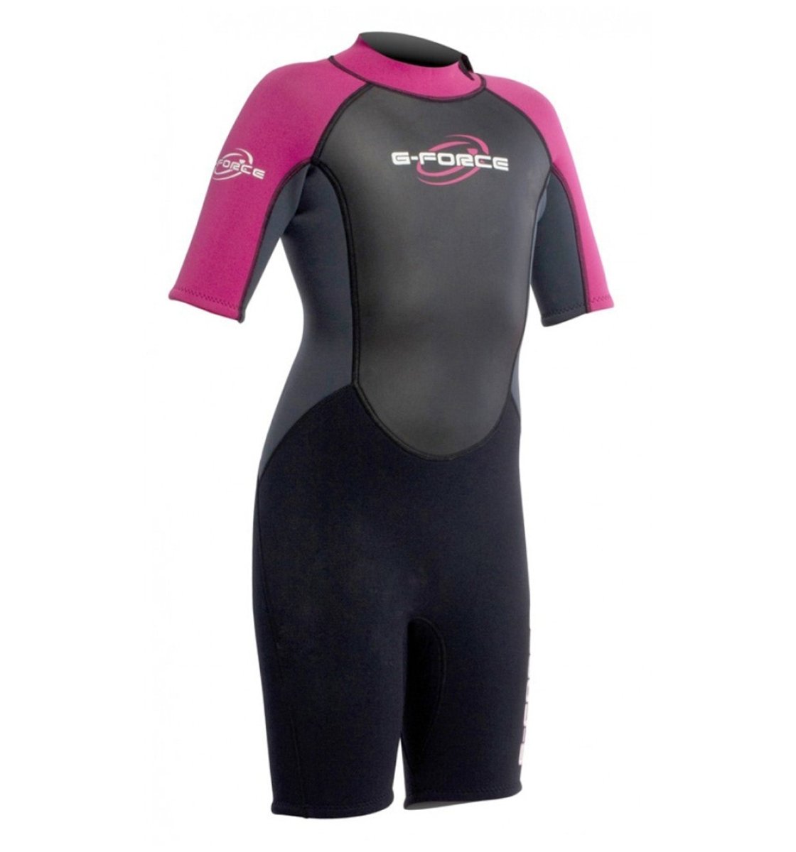 Kid's Shorty G - Force Våddragt | Børn | Sort/Pink - Gumpel & Co