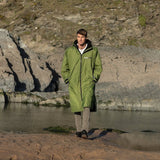 Advance Long Sleeve Surf Poncho - Voksne - Forest Green/Black - Gumpel & Co