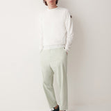 Men's Sweater m. Rund Hals - Herre - White - Gumpel & Co