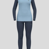 Women's Active Warm Skiundertøjssæt - Sapphire/Blue - Gumpel & Co