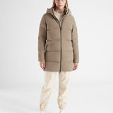 Thundra Dunfrakke - Dame - Dark Sand - Gumpel & Co