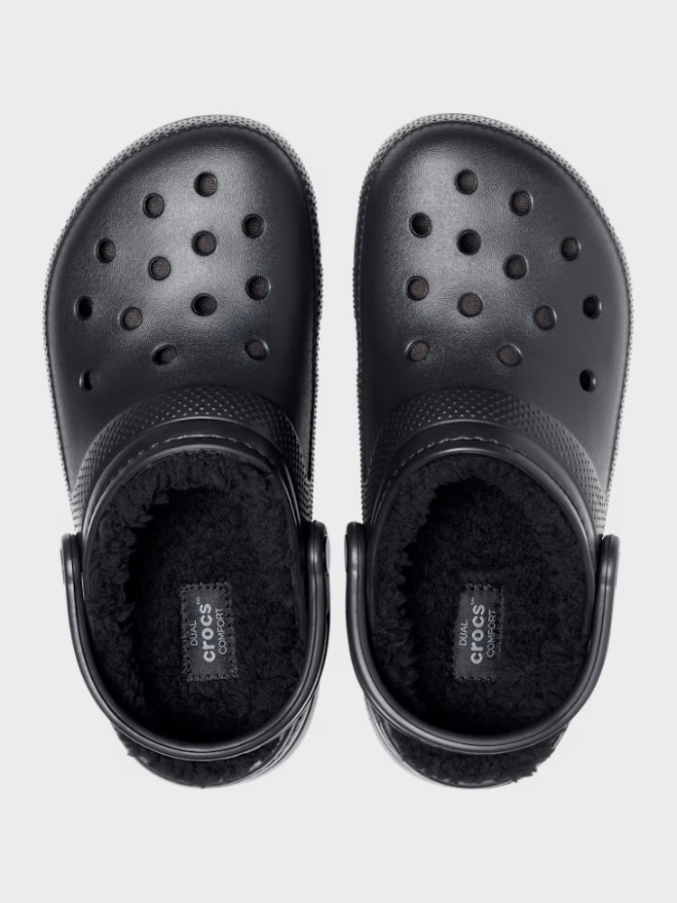 Crocs Classic Lined sandaler - Voksne - Black - Gumpel & Co