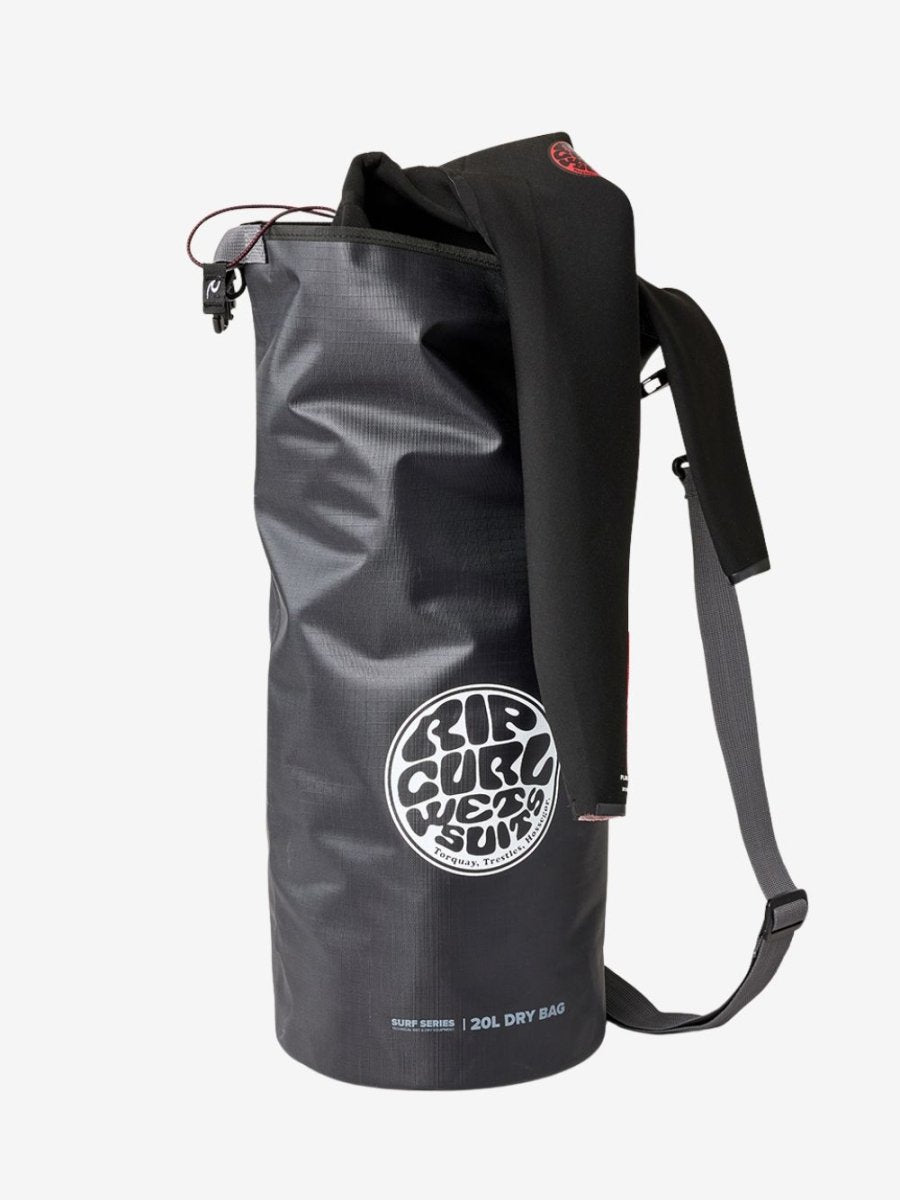 Surf Series 20L Barrel Bag - Black/Grey - Gumpel & Co