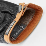 Deerskin Wool Tricot Handske - Herre - Charcoal/Black - Gumpel & Co