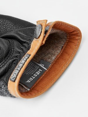 Deerskin Wool Tricot Handske - Herre - Charcoal/Black - Gumpel & Co