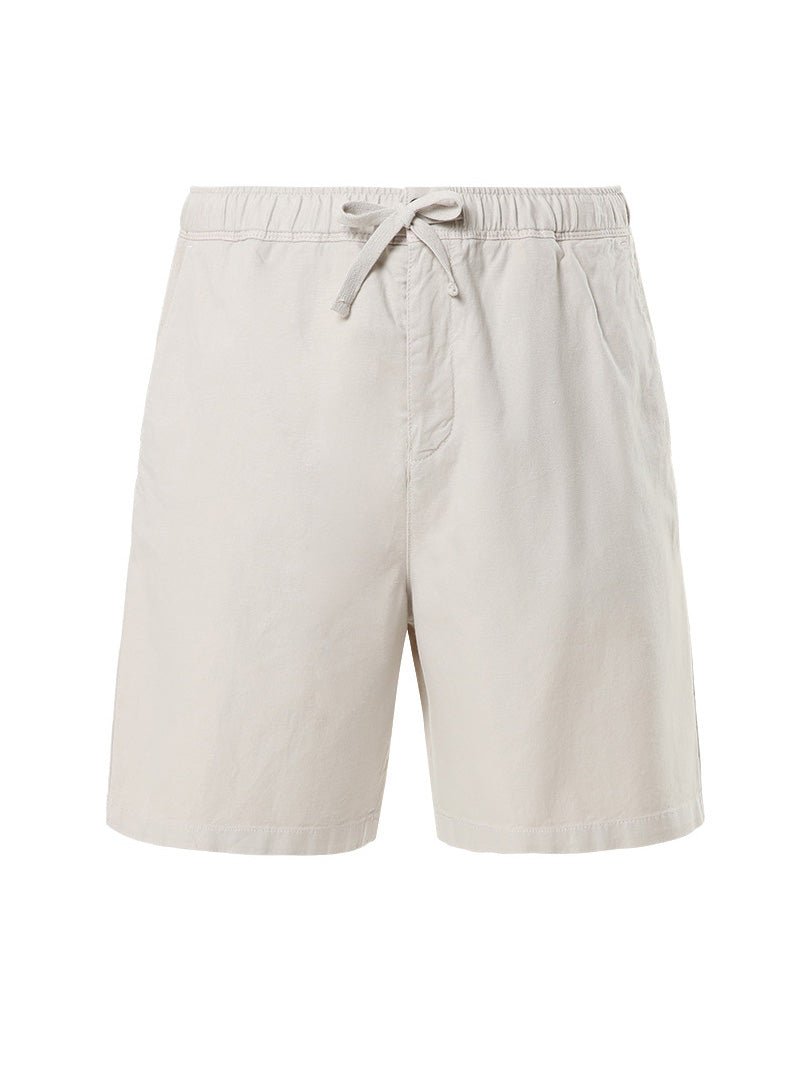 Men's Paul Washed Bomuld - hør Shorts - Herre - Dove - Gumpel & Co