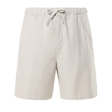 Men's Paul Washed Bomuld - hør Shorts - Herre - Dove - Gumpel & Co