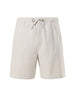 Men's Paul Washed Cotton-Linen Shorts - Men - Dove