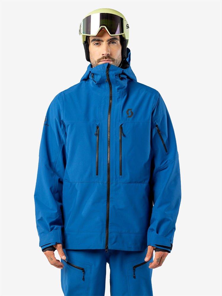 Men's Vertic Ripstop 3L Skijakke - Herre - Solid Blue - Gumpel & Co