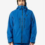 Men's Vertic Ripstop 3L Skijakke - Herre - Solid Blue - Gumpel & Co