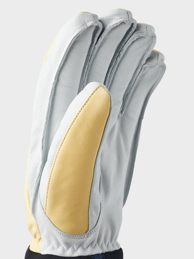 Army Leather Wool Terry 5 - finger - Herre - Natural Yellow - Gumpel & Co