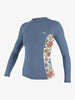 Women's Print Long Sleeve UPF 50+ Rash Guard - Ladies - Infinity/Talit