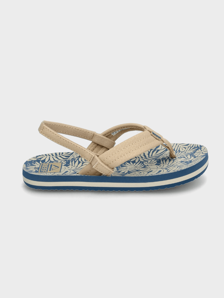 Little Ahi - sandaler til børn - Blue/Tan Palm - Gumpel & Co