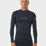 Dawn Patrol UV Long Sleeve Rash Guard - Mænd - Navy Marle - Gumpel & Co