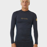 Dawn Patrol UV Long Sleeve Rash Guard - Mænd - Navy Marle - Gumpel & Co