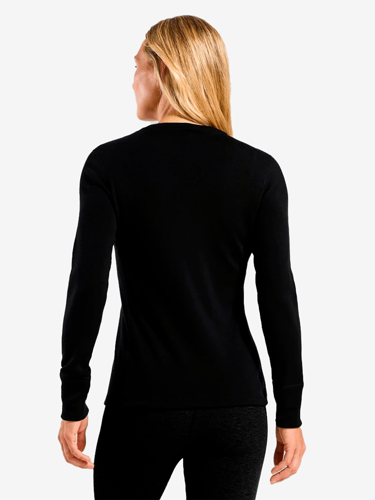 Womens Natural Merinould 260g/m2 Skiundertrøje - Black - Gumpel & Co