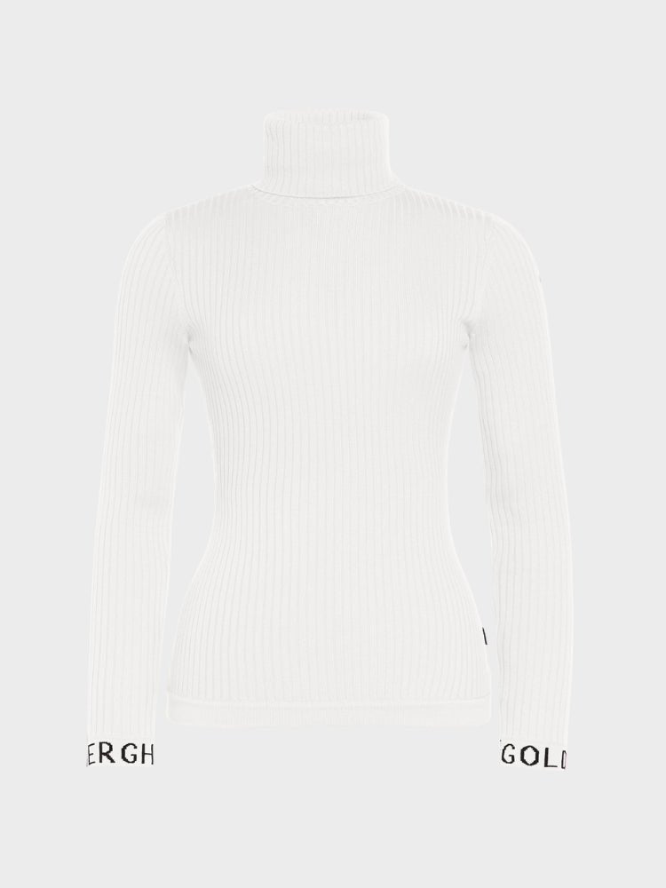 Mira Long Sleve Knit Sweater - Women - Cream - Gumpel & Co