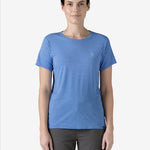 Capilene Cool Daily Graphic UV Shirt - Dame - Blå - Gumpel & Co