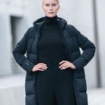 Infinity Dunfrakke - Dame - Sort - Gumpel & Co